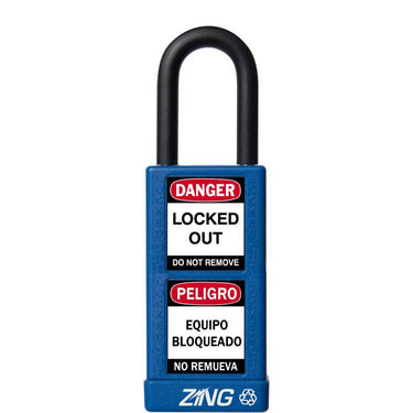 ZING Padlock, Keyed Alike, Blue- Model 7073